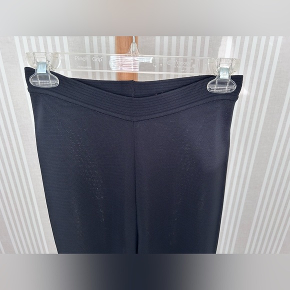 Henri Bendel Vintage 2-piece Pant Suit Black 100% Rayon Size Small Made in Italy - Picture 8 of 10